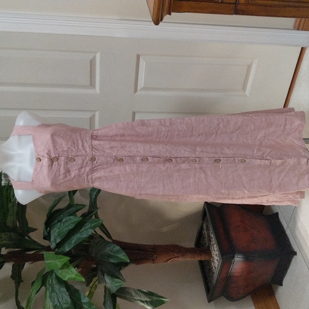 100% Linen Apron Dress